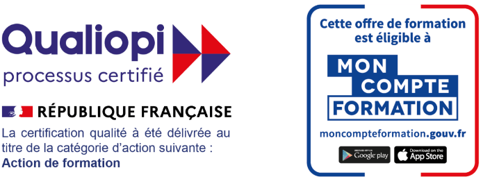 Logo certification qualiopi / Eligibilité au compte formation