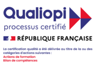 Certification Qualiopi, processus certifié par la république Française. La certification qualité a été délivrée au titre de la ou des catégories suivantes : Actions de formation, bilan de compétences.